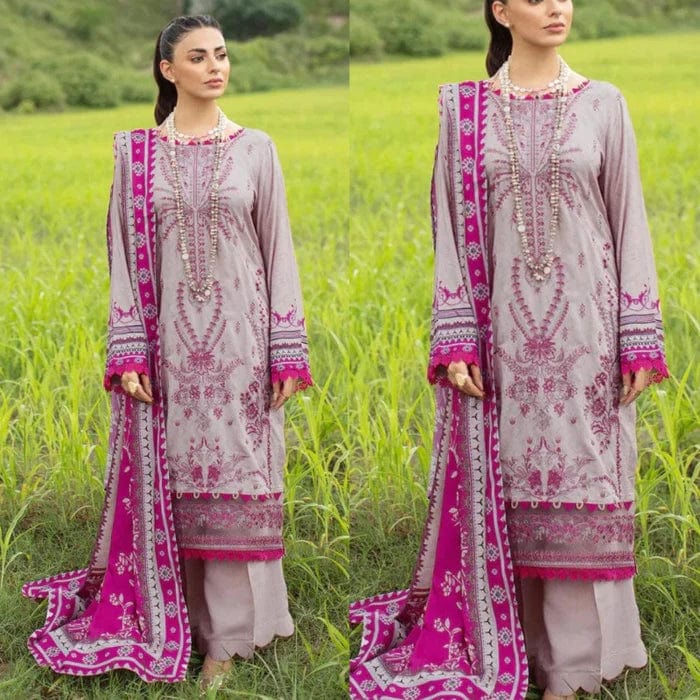 JZ -07 Embroidered Lawn 3pc