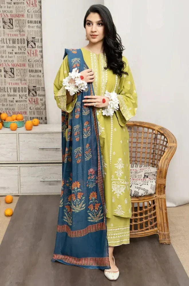 Embroidered Lawn 3pc UR-720