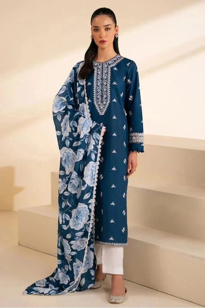 Sapphire SP-d18 Embroidered Lawn 3pc