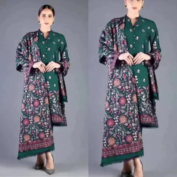 BR-192 Mongia Dhanak Embroidered 3pc Wt