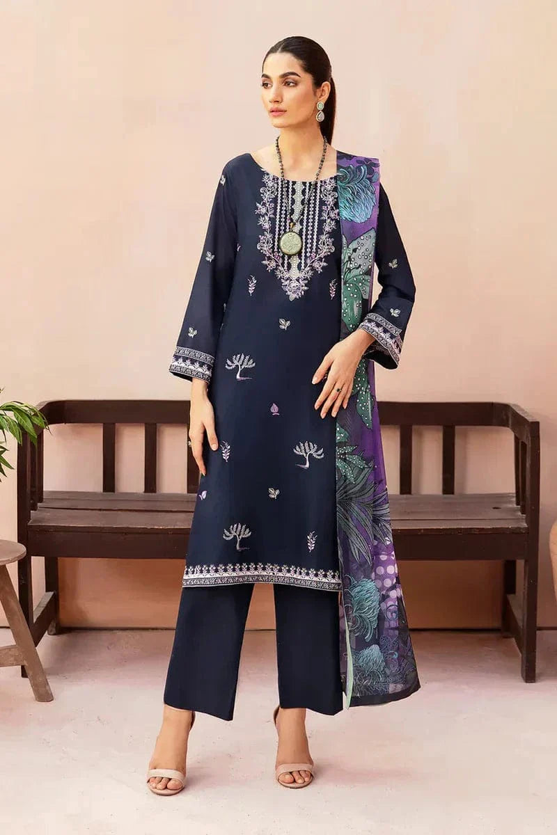 Sapphire SP-d16 Embroidered Lawn 3pc