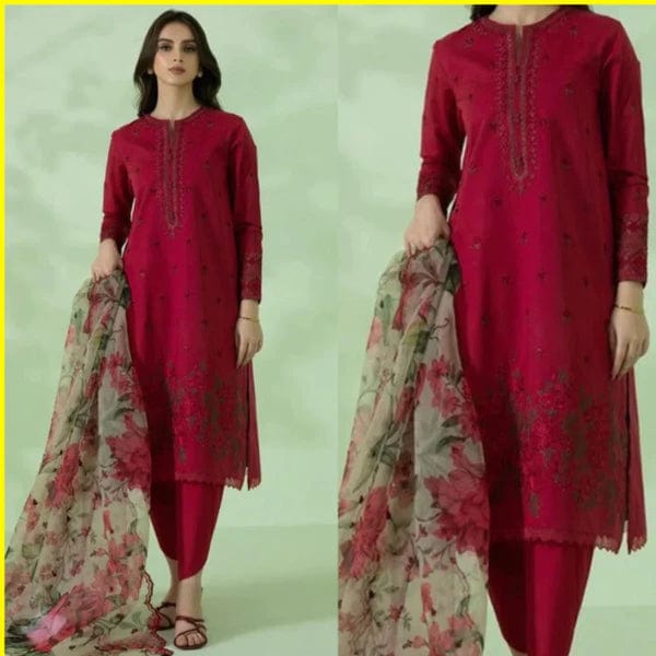 Sapphire SPW-751 Embroidered Lawn 3pc