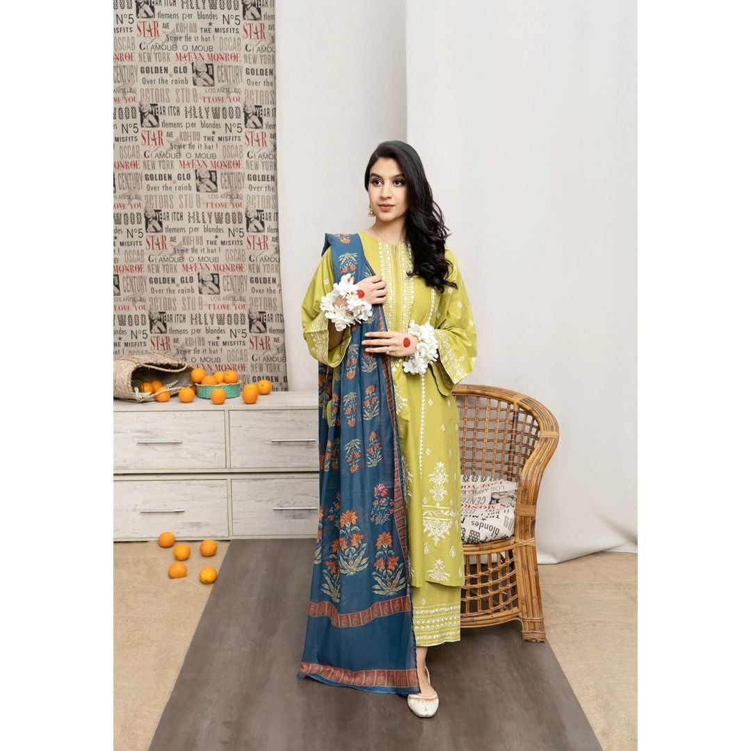 Embroidered Lawn 3pc UR-720