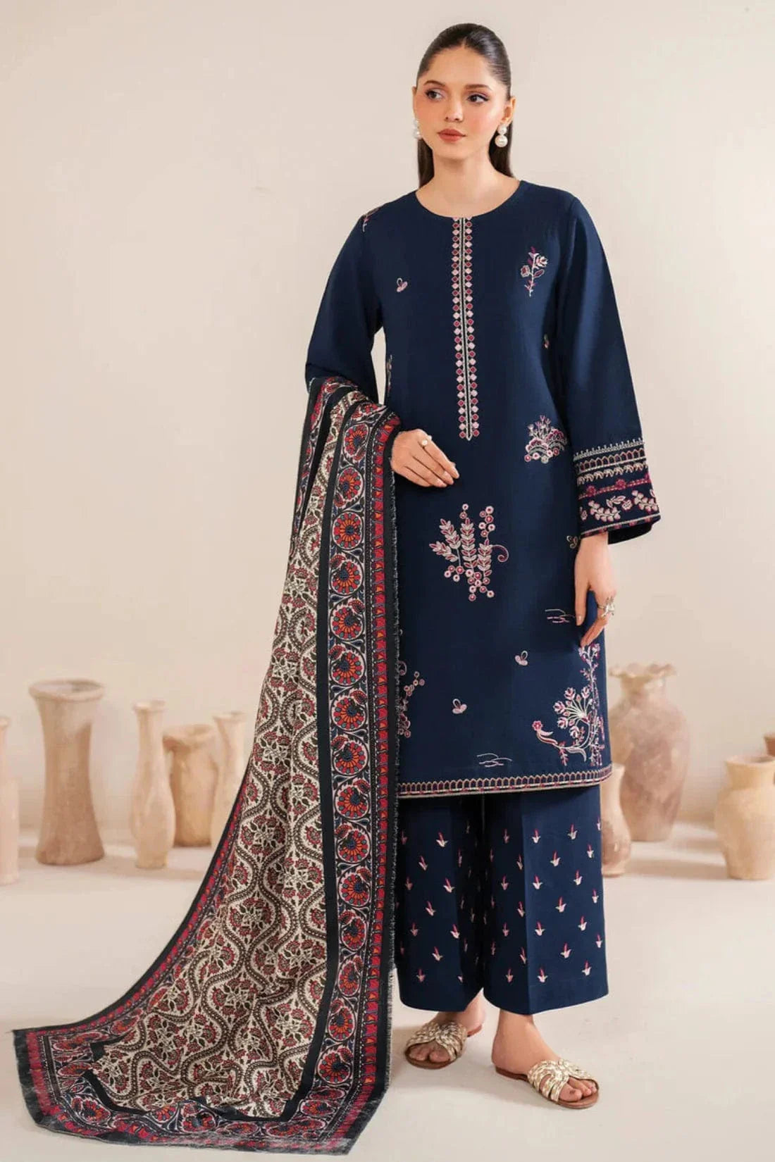 Stitched  Embroidered Lawn 3pc AL 0Sp29